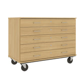 36" Tall Assembled Five Lockable Drawer Mobile Storage Cabinet - 80393 F36 - Steven's I.D.SYSTEMS®